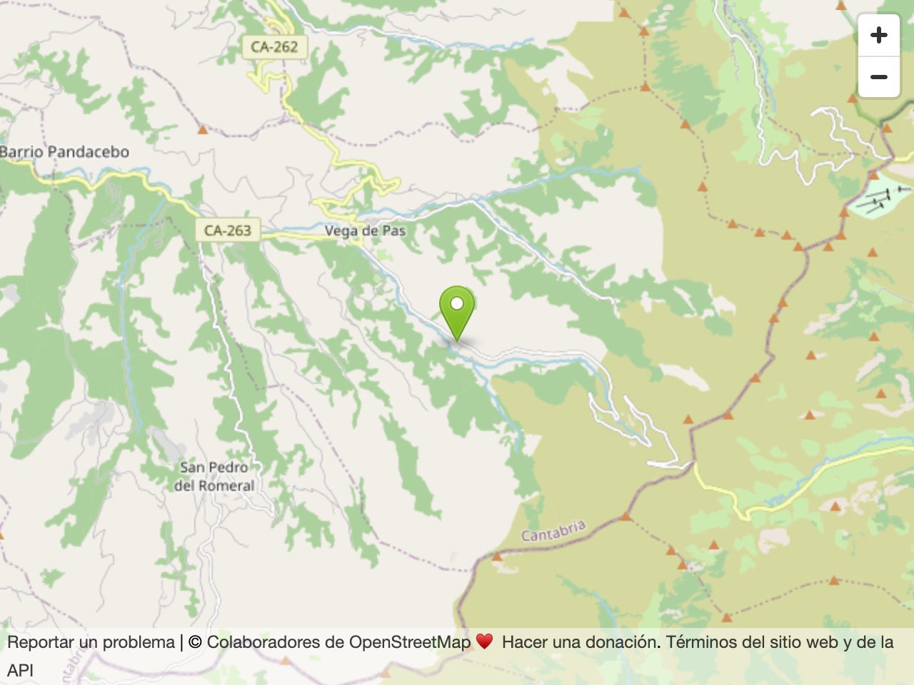 Mapa de la zona