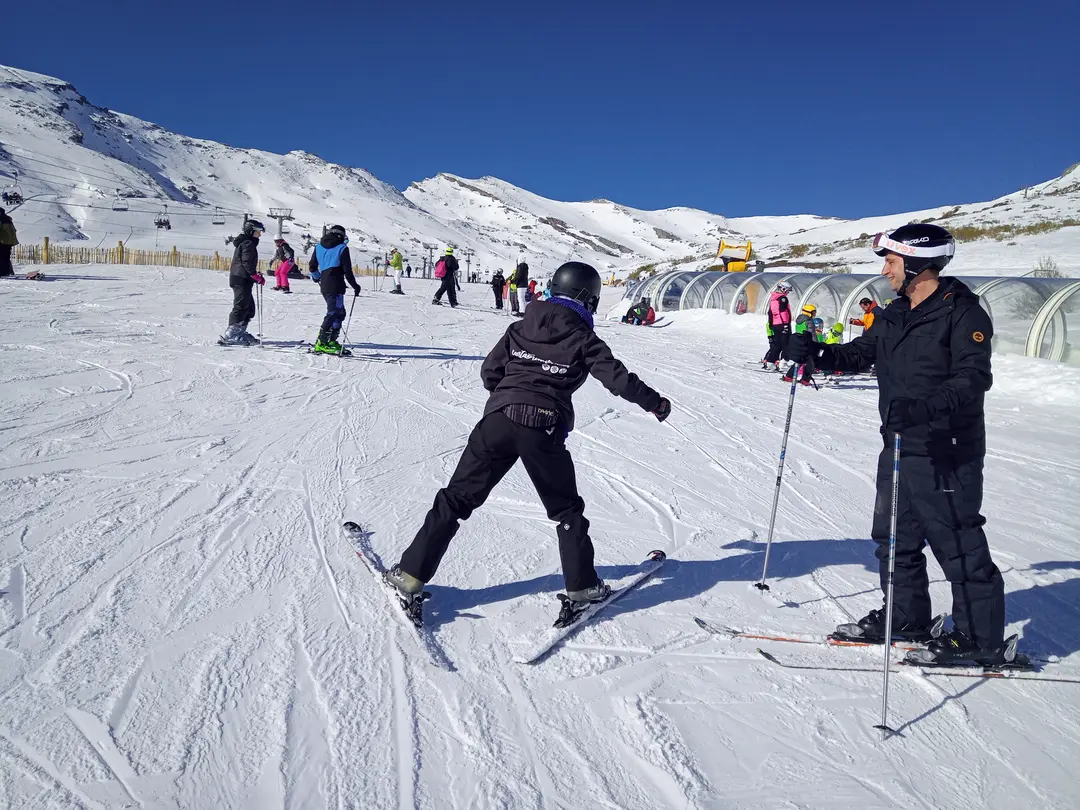 Clase de esquí en Alto Campoo