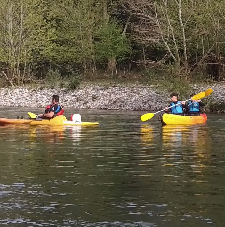 Descenso en canoas en Cantabria